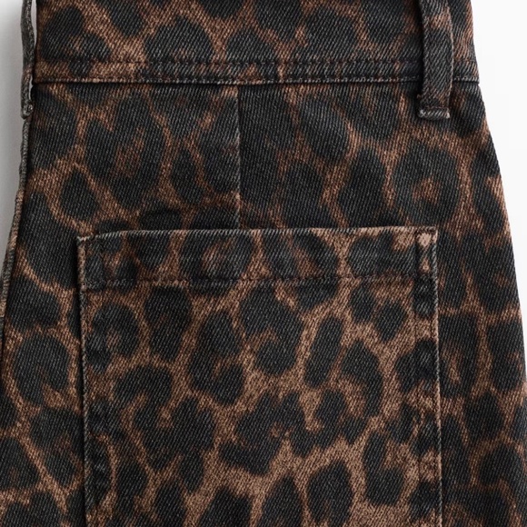 H&M Flare Leopard Print Jeans - Picture 2 of 3